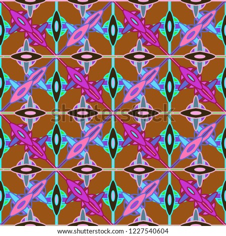 Abstract background multicolored geometric seamless pattern.