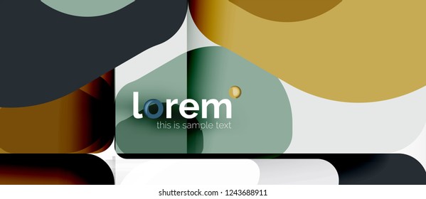 Abstract background - multicolored geometric shapes modern design. Trendy abstract layout template for business or technology presentation or web brochure cover, wallpaper. Vector illustration