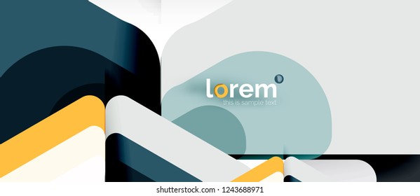Abstract background - multicolored geometric shapes modern design. Trendy abstract layout template for business or technology presentation or web brochure cover, wallpaper. Vector illustration