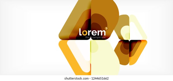 Abstract background - multicolored geometric shapes modern design. Trendy abstract layout template for business or technology presentation or web brochure cover, wallpaper. Vector illustration