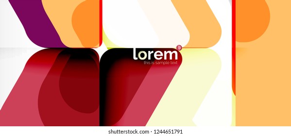 Abstract background - multicolored geometric shapes modern design. Trendy abstract layout template for business or technology presentation or web brochure cover, wallpaper. Vector illustration