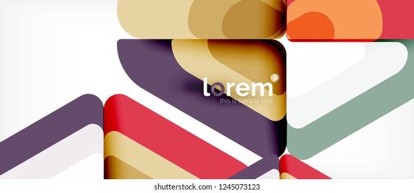 Abstract background - multicolored geometric shapes modern design. Trendy abstract layout template for business or technology presentation or web brochure cover, wallpaper. Vector illustration