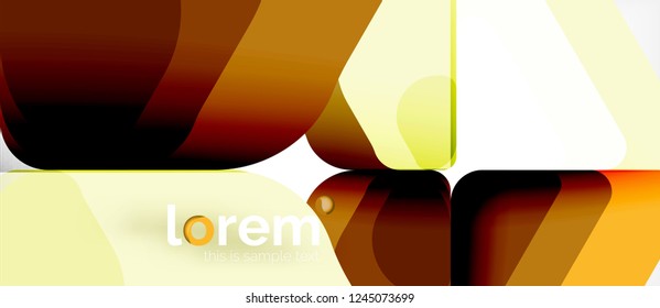 Abstract background - multicolored geometric shapes modern design. Trendy abstract layout template for business or technology presentation or web brochure cover, wallpaper. Vector illustration