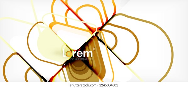 Abstract background - multicolored geometric shapes modern design. Trendy abstract layout template for business or technology presentation or web brochure cover, wallpaper. Vector illustration