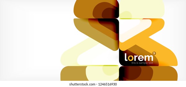 Abstract background - multicolored geometric shapes modern design. Trendy abstract layout template for business or technology presentation or web brochure cover, wallpaper. Vector illustration