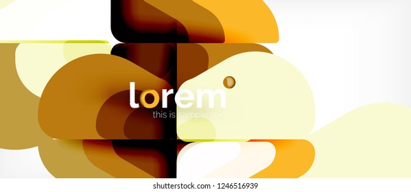 Abstract background - multicolored geometric shapes modern design. Trendy abstract layout template for business or technology presentation or web brochure cover, wallpaper. Vector illustration