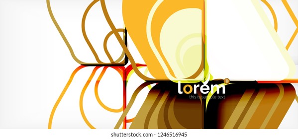 Abstract background - multicolored geometric shapes modern design. Trendy abstract layout template for business or technology presentation or web brochure cover, wallpaper. Vector illustration