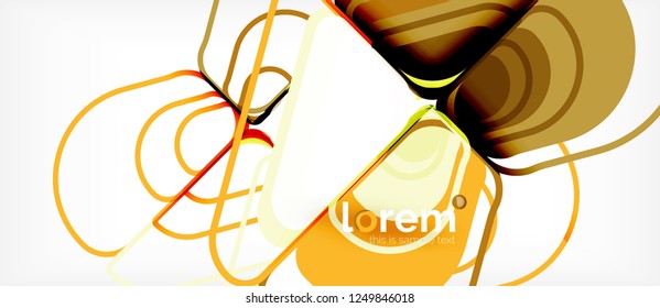 Abstract background - multicolored geometric shapes modern design. Trendy abstract layout template for business or technology presentation or web brochure cover, wallpaper. Vector illustration