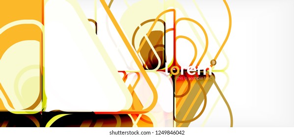 Abstract background - multicolored geometric shapes modern design. Trendy abstract layout template for business or technology presentation or web brochure cover, wallpaper. Vector illustration