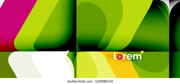 Abstract background - multicolored geometric shapes modern design. Trendy abstract layout template for business or technology presentation or web brochure cover, wallpaper. Vector illustration