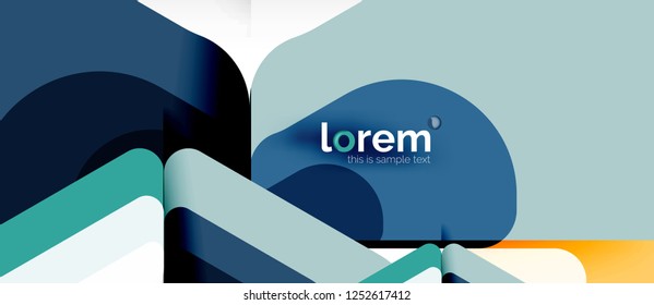 Abstract background - multicolored geometric shapes modern design. Trendy abstract layout template for business or technology presentation or web brochure cover, wallpaper. Vector illustration