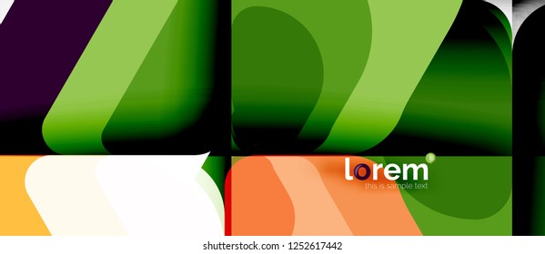 Abstract background - multicolored geometric shapes modern design. Trendy abstract layout template for business or technology presentation or web brochure cover, wallpaper. Vector illustration