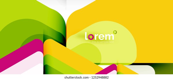 Abstract background - multicolored geometric shapes modern design. Trendy abstract layout template for business or technology presentation or web brochure cover, wallpaper. Vector illustration