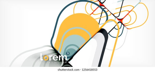 Abstract background - multicolored geometric shapes modern design. Trendy abstract layout template for business or technology presentation or web brochure cover, wallpaper. Vector illustration