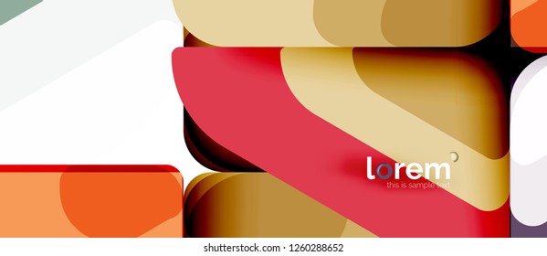 Abstract background - multicolored geometric shapes modern design. Trendy abstract layout template for business or technology presentation or web brochure cover, wallpaper. Vector illustration