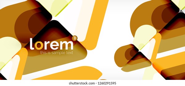 Abstract background - multicolored geometric shapes modern design. Trendy abstract layout template for business or technology presentation or web brochure cover, wallpaper. Vector illustration