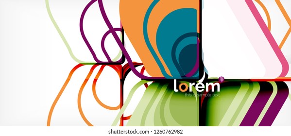 Abstract background - multicolored geometric shapes modern design. Trendy abstract layout template for business or technology presentation or web brochure cover, wallpaper. Vector illustration