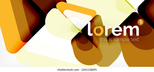 Abstract background - multicolored geometric shapes modern design. Trendy abstract layout template for business or technology presentation or web brochure cover, wallpaper. Vector illustration