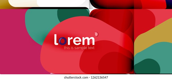 Abstract background - multicolored geometric shapes modern design. Trendy abstract layout template for business or technology presentation or web brochure cover, wallpaper. Vector illustration