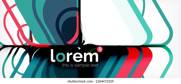 Abstract background - multicolored geometric shapes modern design. Trendy abstract layout template for business or technology presentation or web brochure cover, wallpaper. Vector illustration