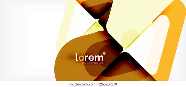 Abstract background - multicolored geometric shapes modern design. Trendy abstract layout template for business or technology presentation or web brochure cover, wallpaper. Vector illustration