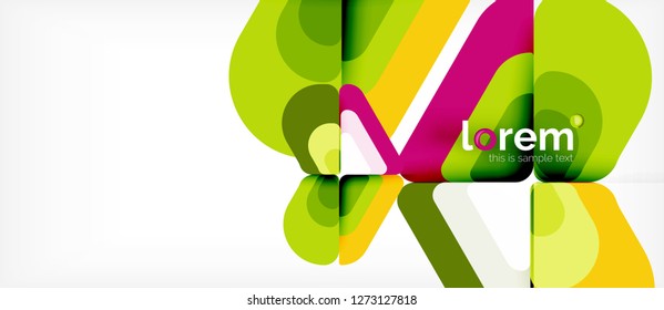 Abstract background - multicolored geometric shapes modern design. Trendy abstract layout template for business or technology presentation or web brochure cover, wallpaper. Vector illustration