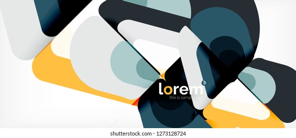 Abstract background - multicolored geometric shapes modern design. Trendy abstract layout template for business or technology presentation or web brochure cover, wallpaper. Vector illustration