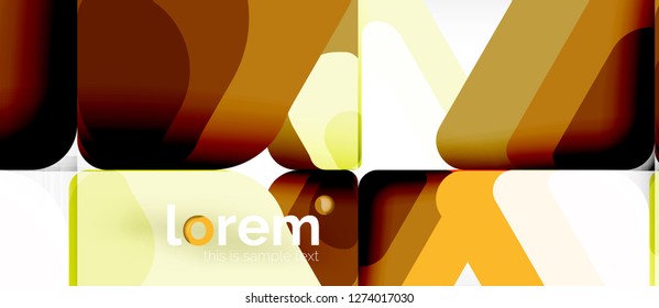 Abstract background - multicolored geometric shapes modern design. Trendy abstract layout template for business or technology presentation or web brochure cover, wallpaper. Vector illustration