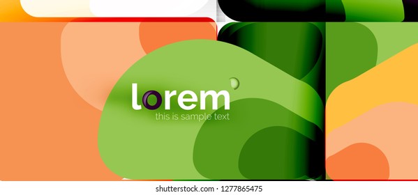 Abstract background - multicolored geometric shapes modern design. Trendy abstract layout template for business or technology presentation or web brochure cover, wallpaper. Vector illustration