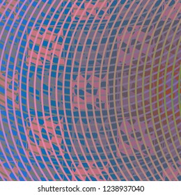 Abstract background multicolored glow striped weave pattern.
