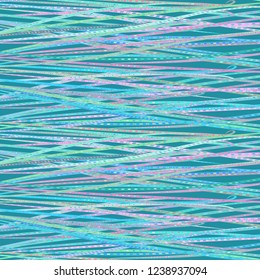 Abstract background multicolored glow striped weave pattern.