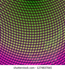 Abstract background multicolored glow striped weave pattern.
