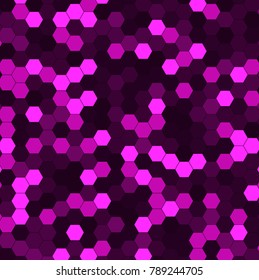 Abstract background of multicolored hexagon. Vector illustration