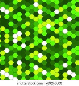 Abstract background of multicolored hexagon. Vector illustration