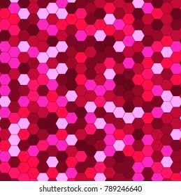 Abstract background of multicolored hexagon. Vector illustration