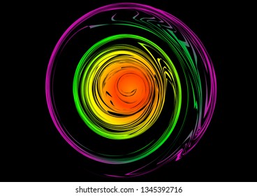Fondo abstracto de líneas y puntos multicolores
