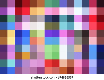 Abstract background of multicolored mosaic elements