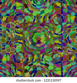 Abstract background multicolored mosaic seamless pattern.