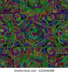 Abstract background multicolored mosaic seamless pattern.