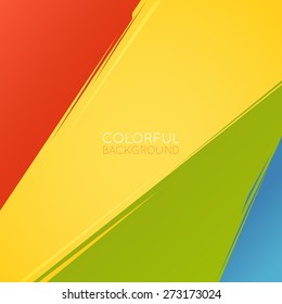 Abstract background. Multicolored paint stripes. Flyer brochure booklet and websites design. Vector template