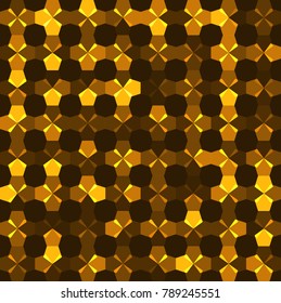 Abstract background of multicolored pentagons Vector illustration