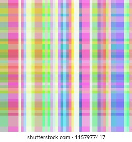 Abstract background multicolored rainbow geometric grid striped seamless.