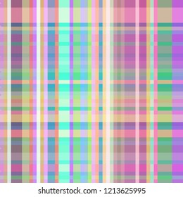 Abstract background multicolored rainbow geometric grid striped seamless.
