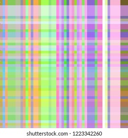 Abstract background multicolored rainbow geometric grid striped seamless.