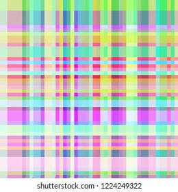 Abstract background multicolored rainbow geometric grid striped seamless.