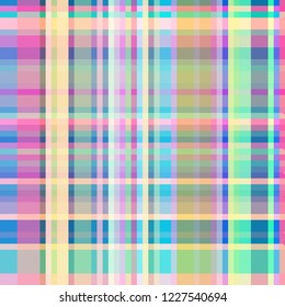 Abstract background multicolored rainbow geometric grid striped seamless.