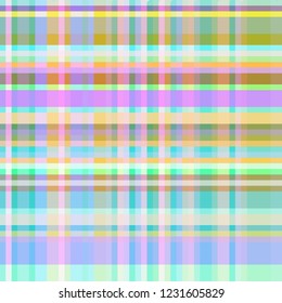 Abstract background multicolored rainbow geometric grid striped seamless.