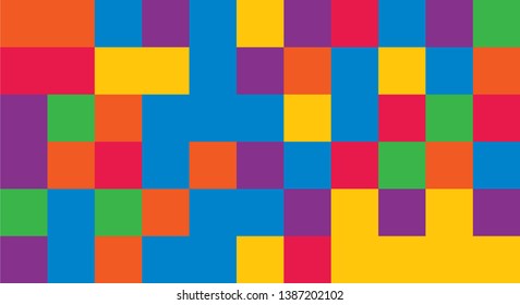 Abstract background from multi-colored raznoobraznyh squares. Background for design.