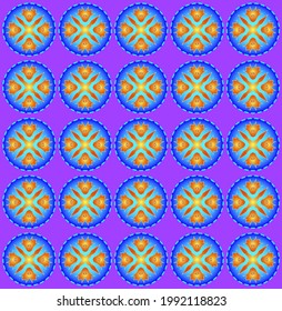  abstract background with multicolored repeated shapes.