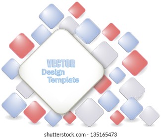 Abstract background with multicolored rhombs. 10eps. Vector illustration.
